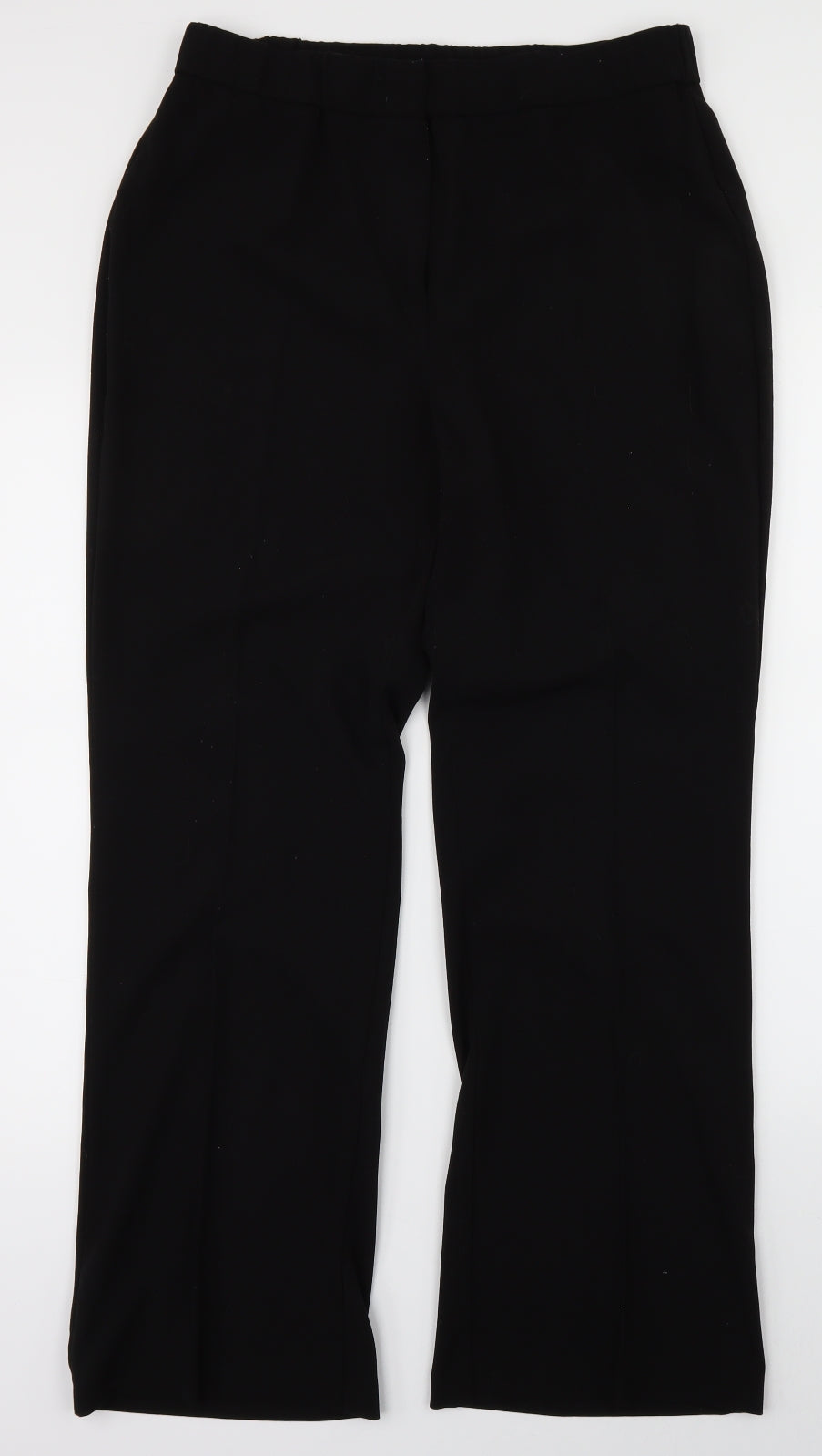 Womens UK Size 14 Label Be Regular Fit  Black Trousers
