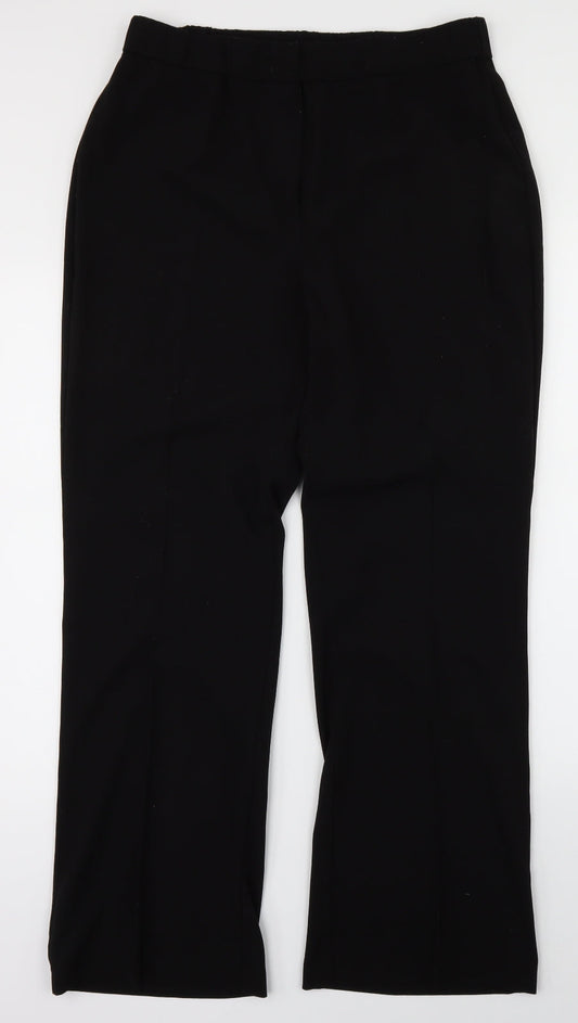 Womens UK Size 14 Label Be Regular Fit  Black Trousers