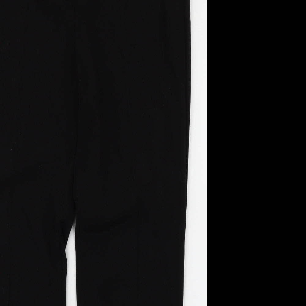 Womens UK Size 14 Label Be Regular Fit  Black Trousers