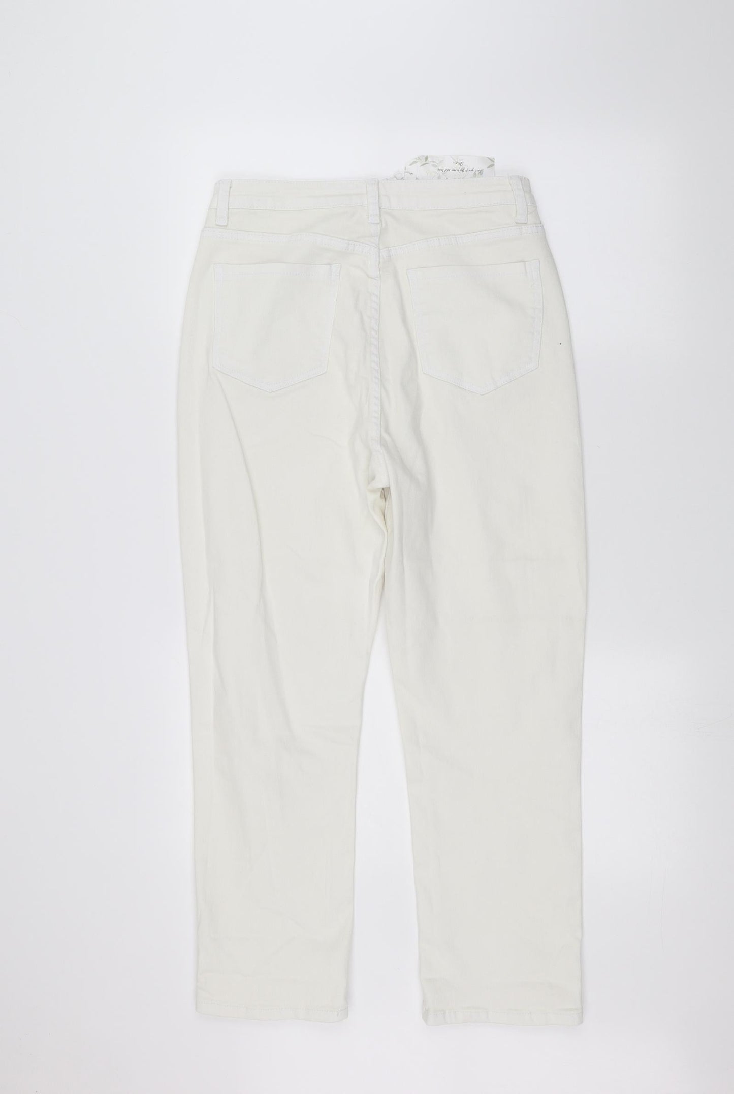 In the Style Womens White   Straight Jeans Size 12 L26 in