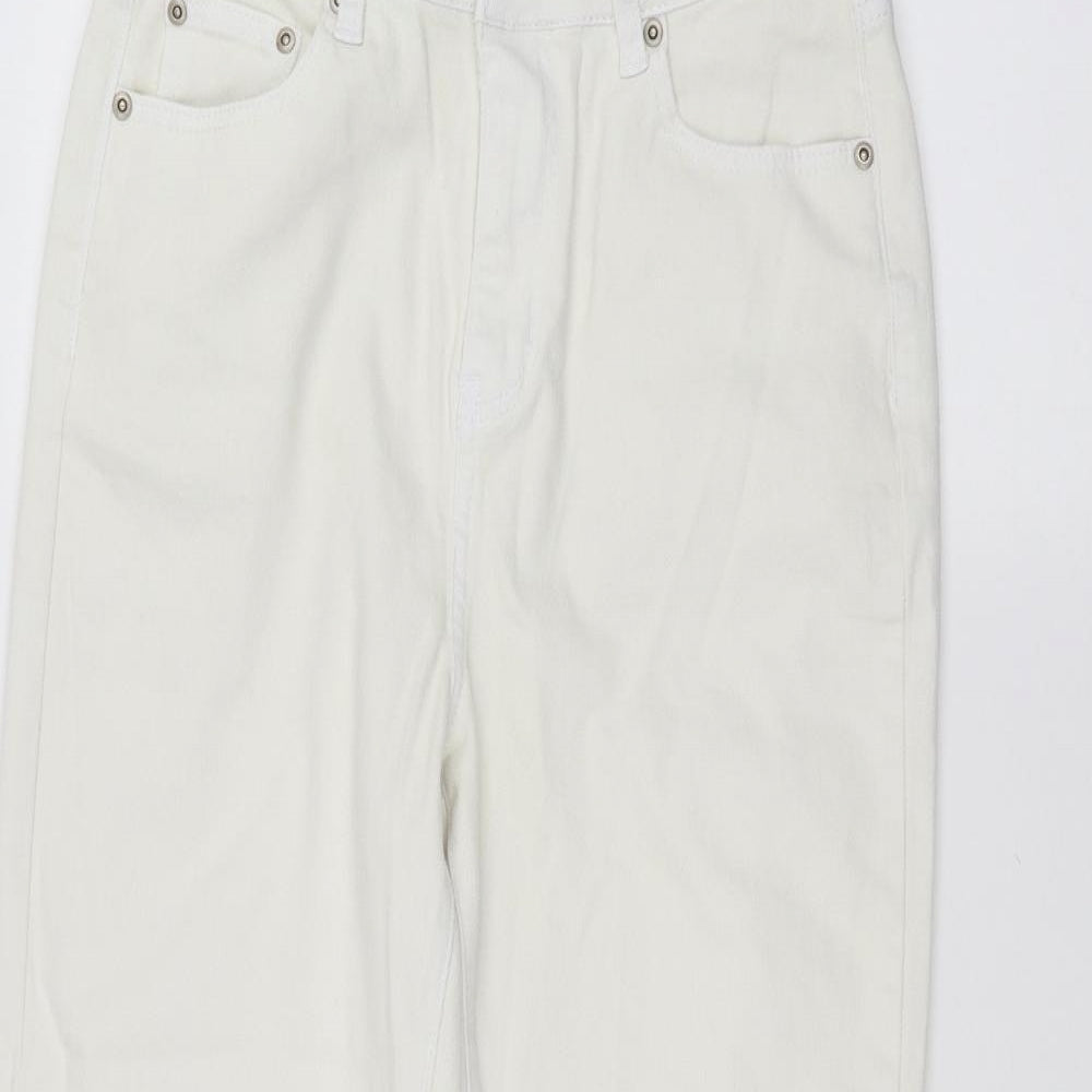 In the Style Womens White   Straight Jeans Size 12 L26 in