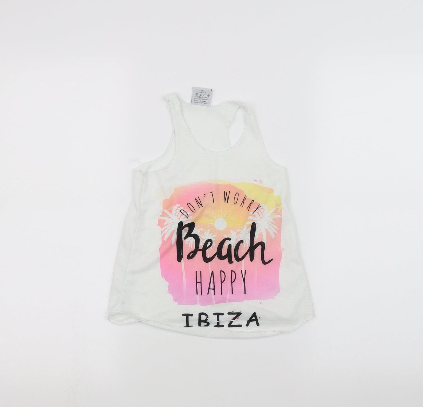 planet zoo Girls White   Basic Tank Size 4 Years