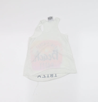 planet zoo Girls White   Basic Tank Size 4 Years