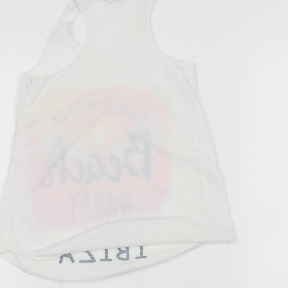 planet zoo Girls White   Basic Tank Size 4 Years