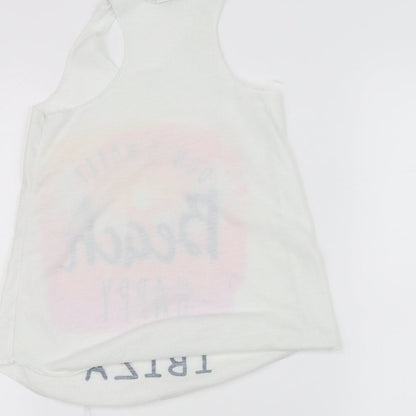 planet zoo Girls White   Basic Tank Size 4 Years