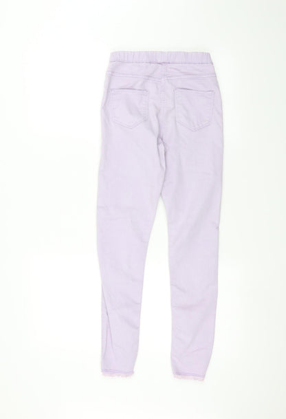 Matalan Girls Purple   Skinny Jeans Size 12 Years