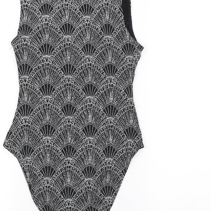 H&M Womens Black   Bodysuit One-Piece Size S