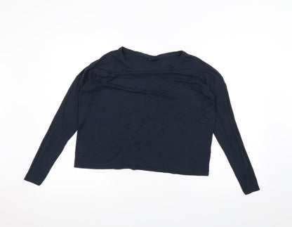 Womens UK Size 8 Topshop Blue Basic T-Shirt