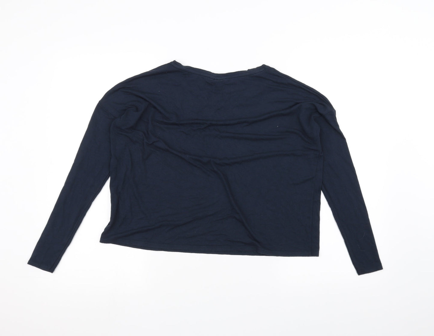 Womens UK Size 8 Topshop Blue Basic T-Shirt