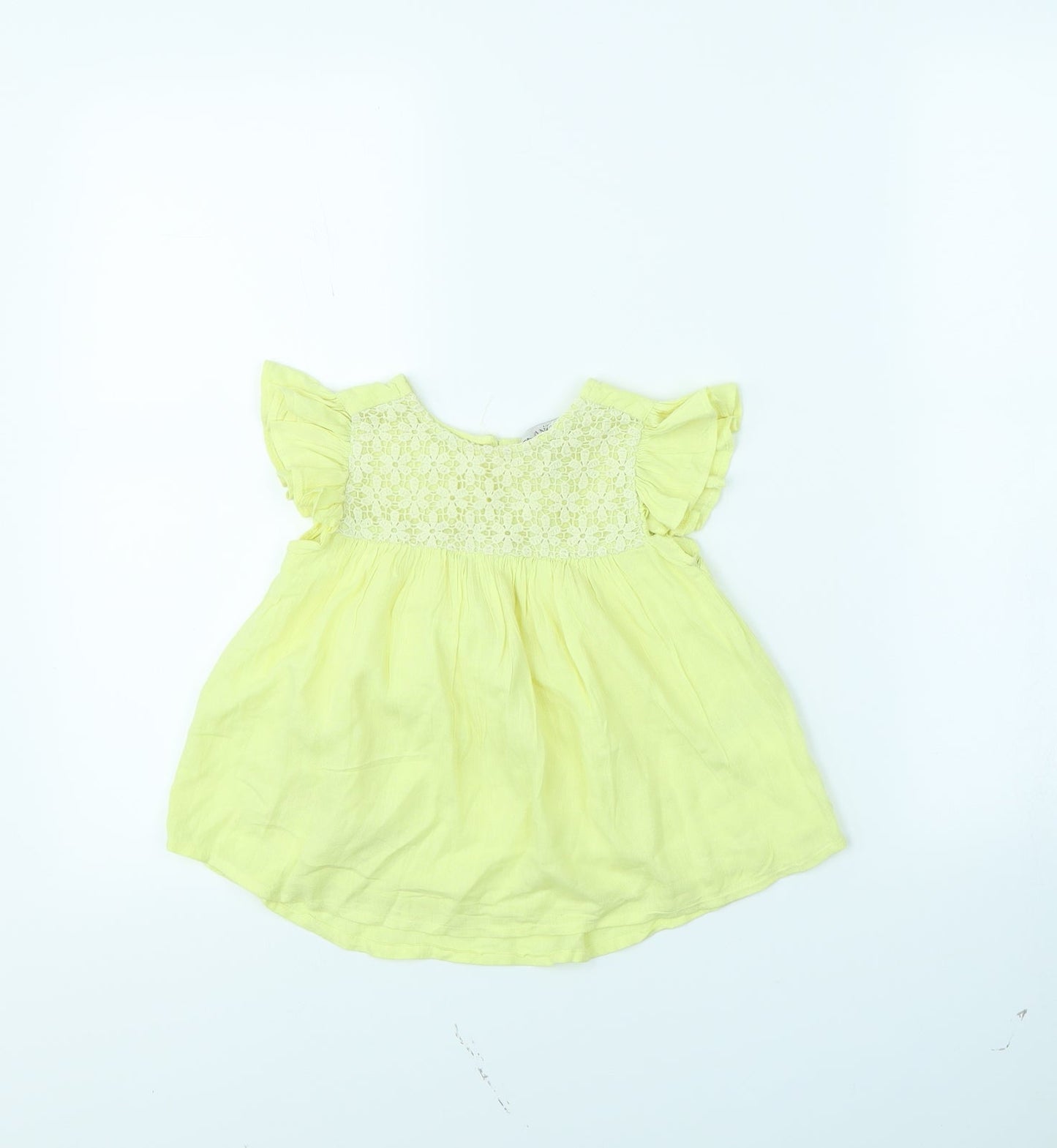 Evie Girls Yellow   Basic Blouse Size 2 Years