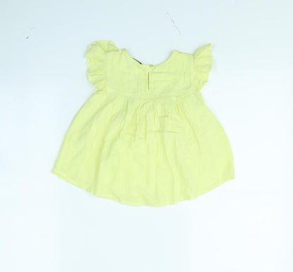 Evie Girls Yellow   Basic Blouse Size 2 Years