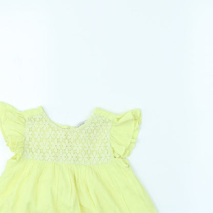 Evie Girls Yellow   Basic Blouse Size 2 Years