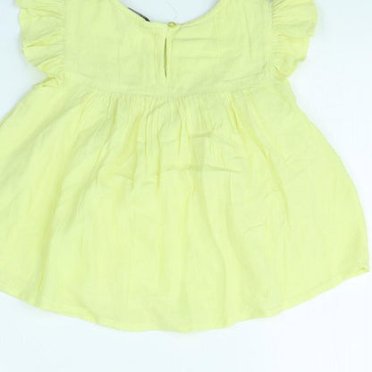 Evie Girls Yellow   Basic Blouse Size 2 Years