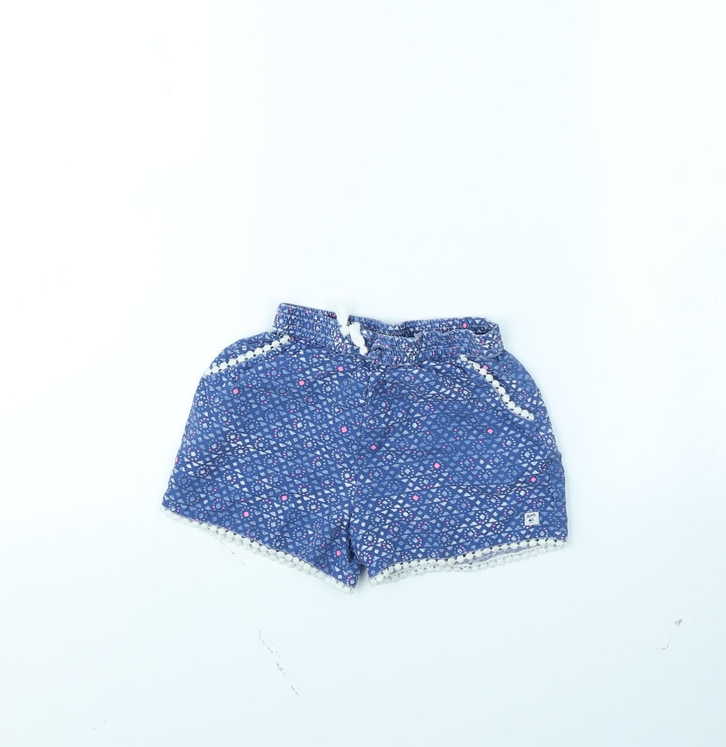 Manta Ray Girls Blue Spotted  Bermuda Shorts Size 3 Years