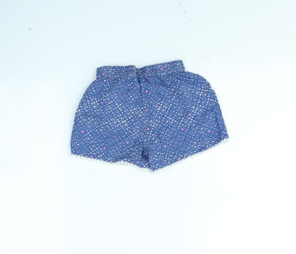 Manta Ray Girls Blue Spotted  Bermuda Shorts Size 3 Years