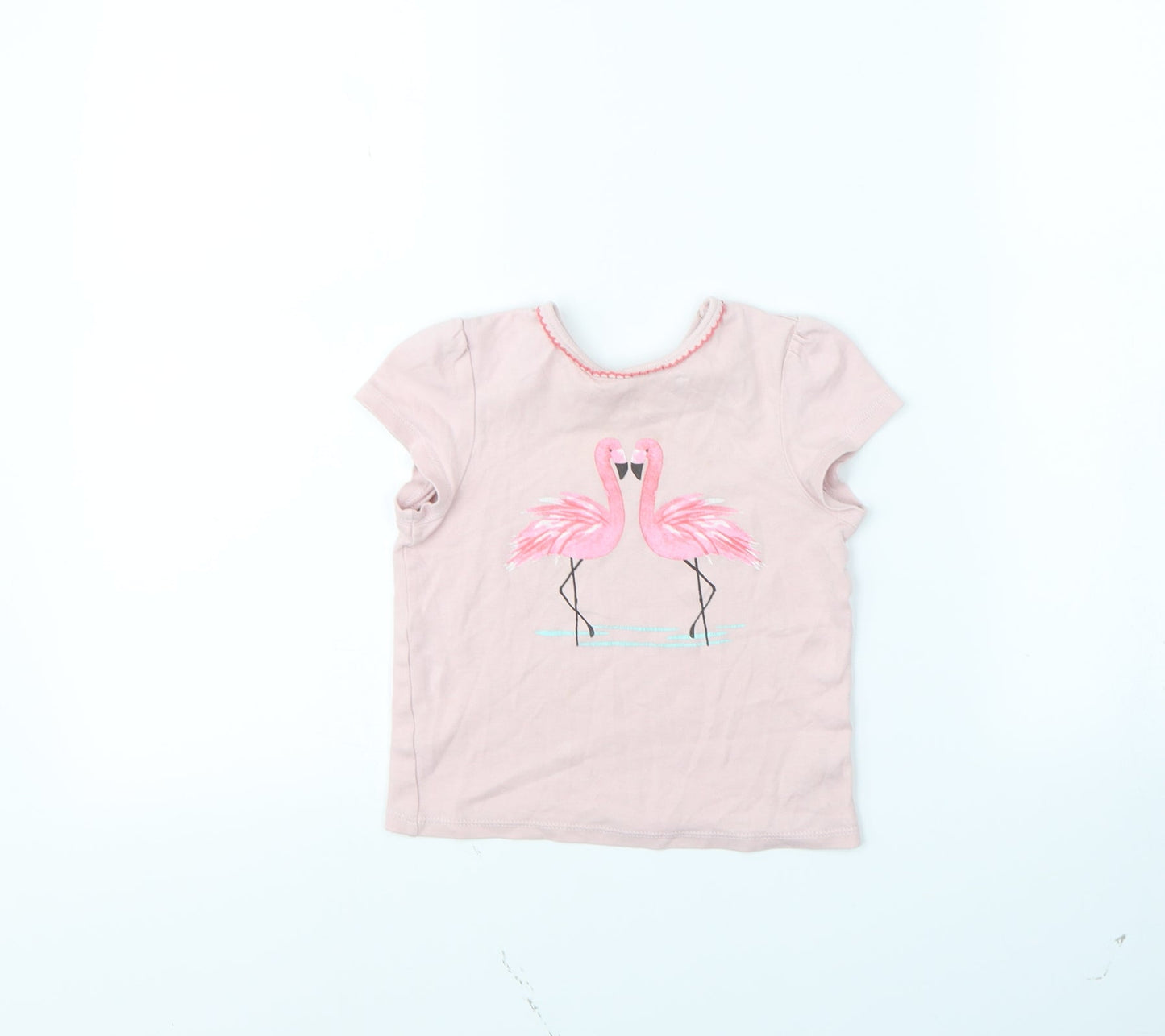 Mini Club Girls Pink   Basic T-Shirt Size 3 Years  - Flamingo