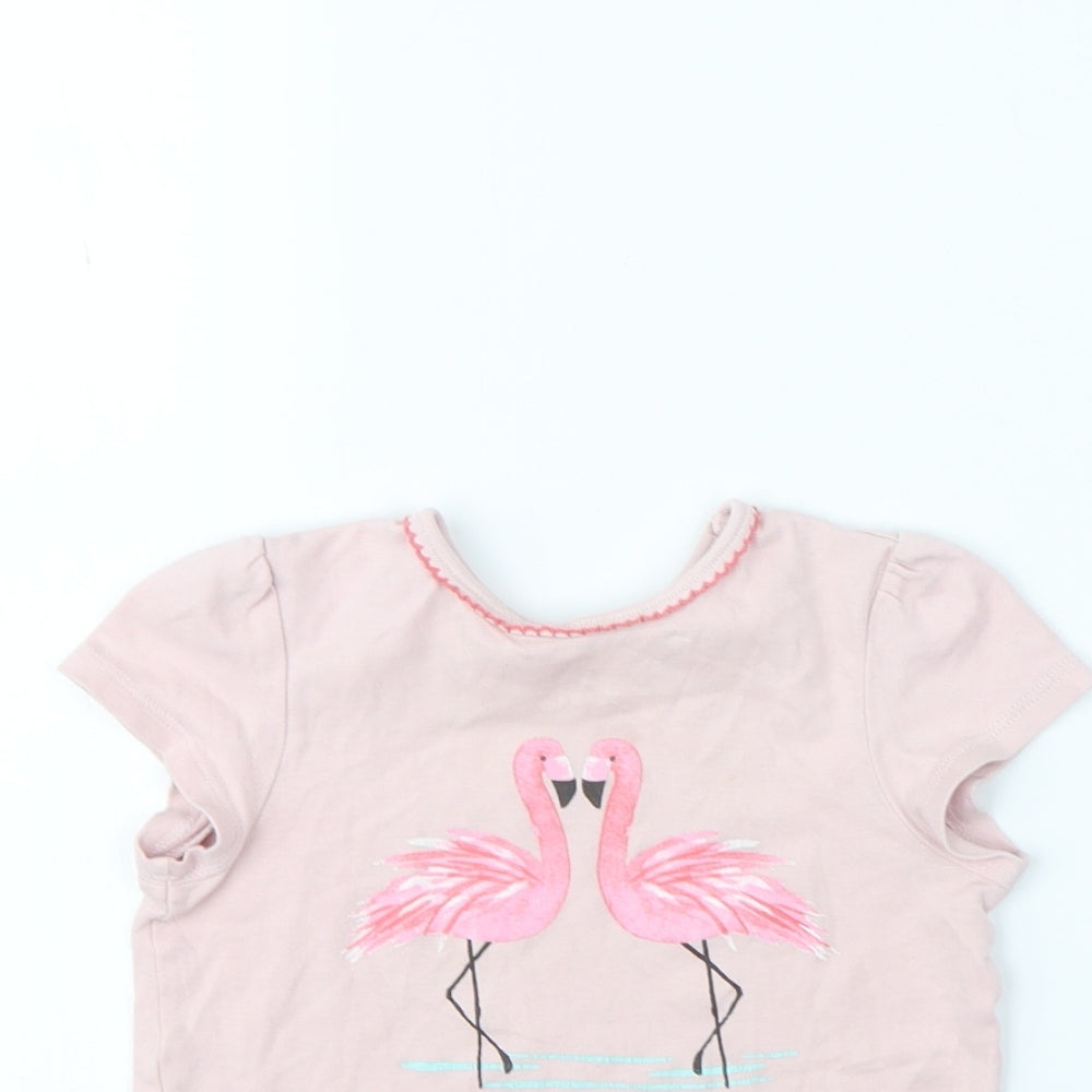 Mini Club Girls Pink   Basic T-Shirt Size 3 Years  - Flamingo