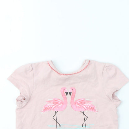 Mini Club Girls Pink   Basic T-Shirt Size 3 Years  - Flamingo