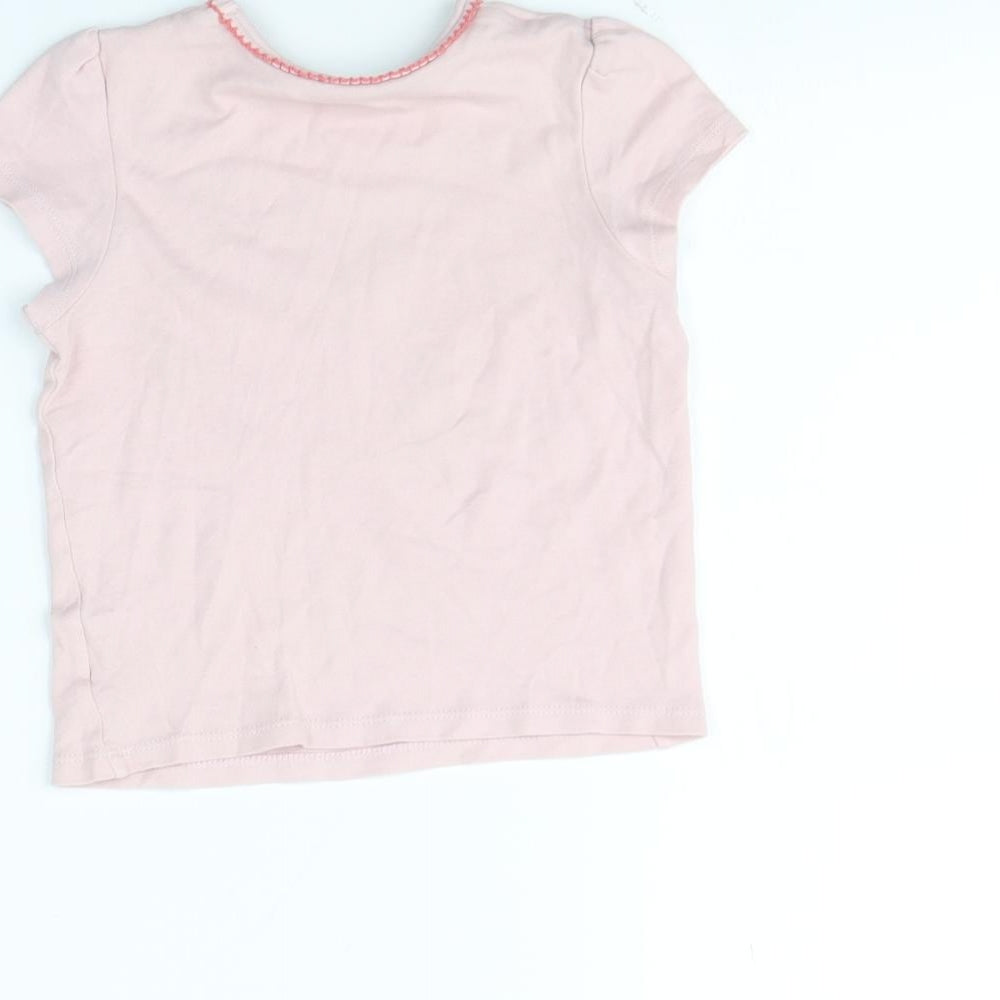Mini Club Girls Pink   Basic T-Shirt Size 3 Years  - Flamingo