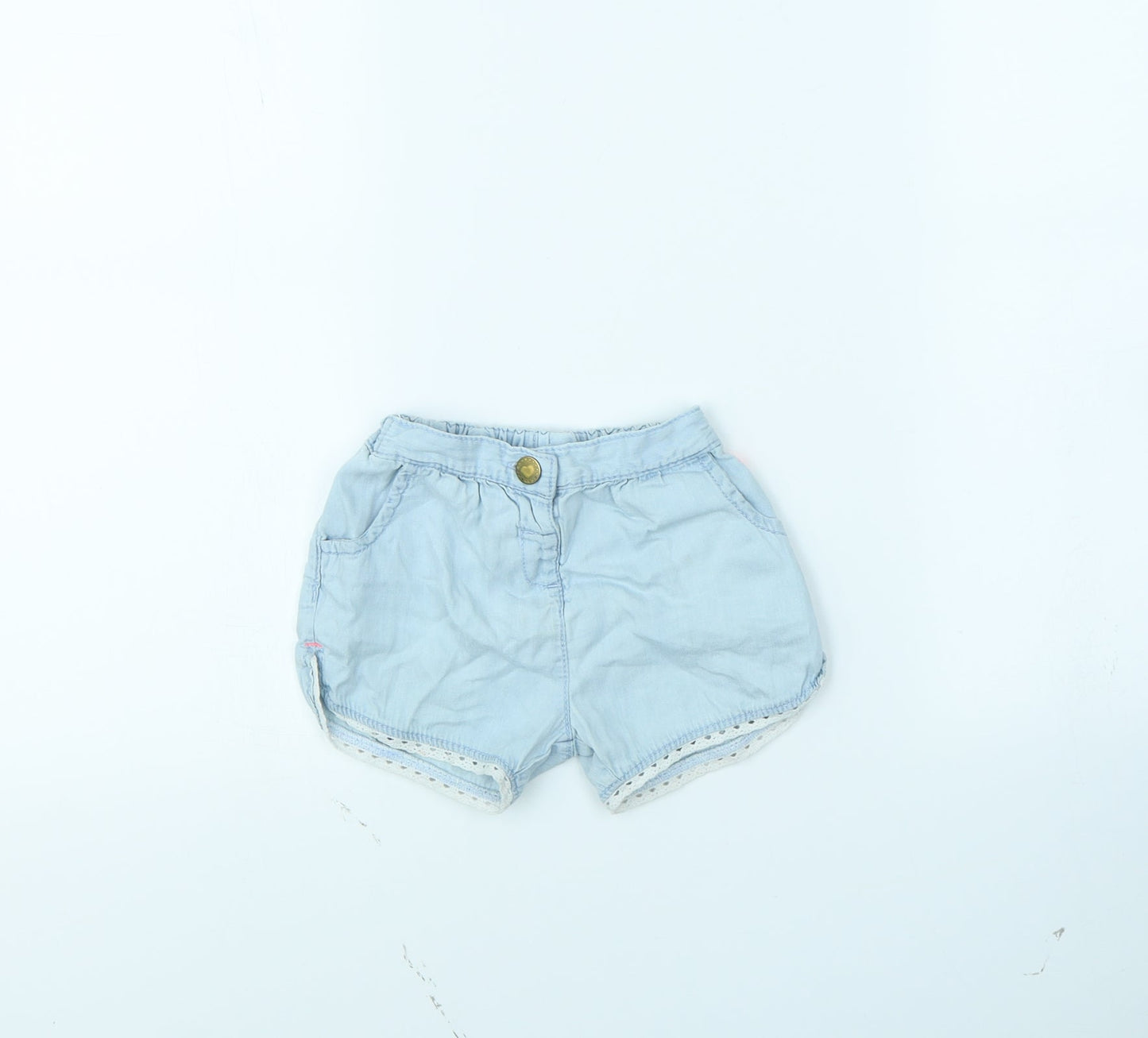 TU Girls Blue   Cut-Off Shorts Size 2 Years