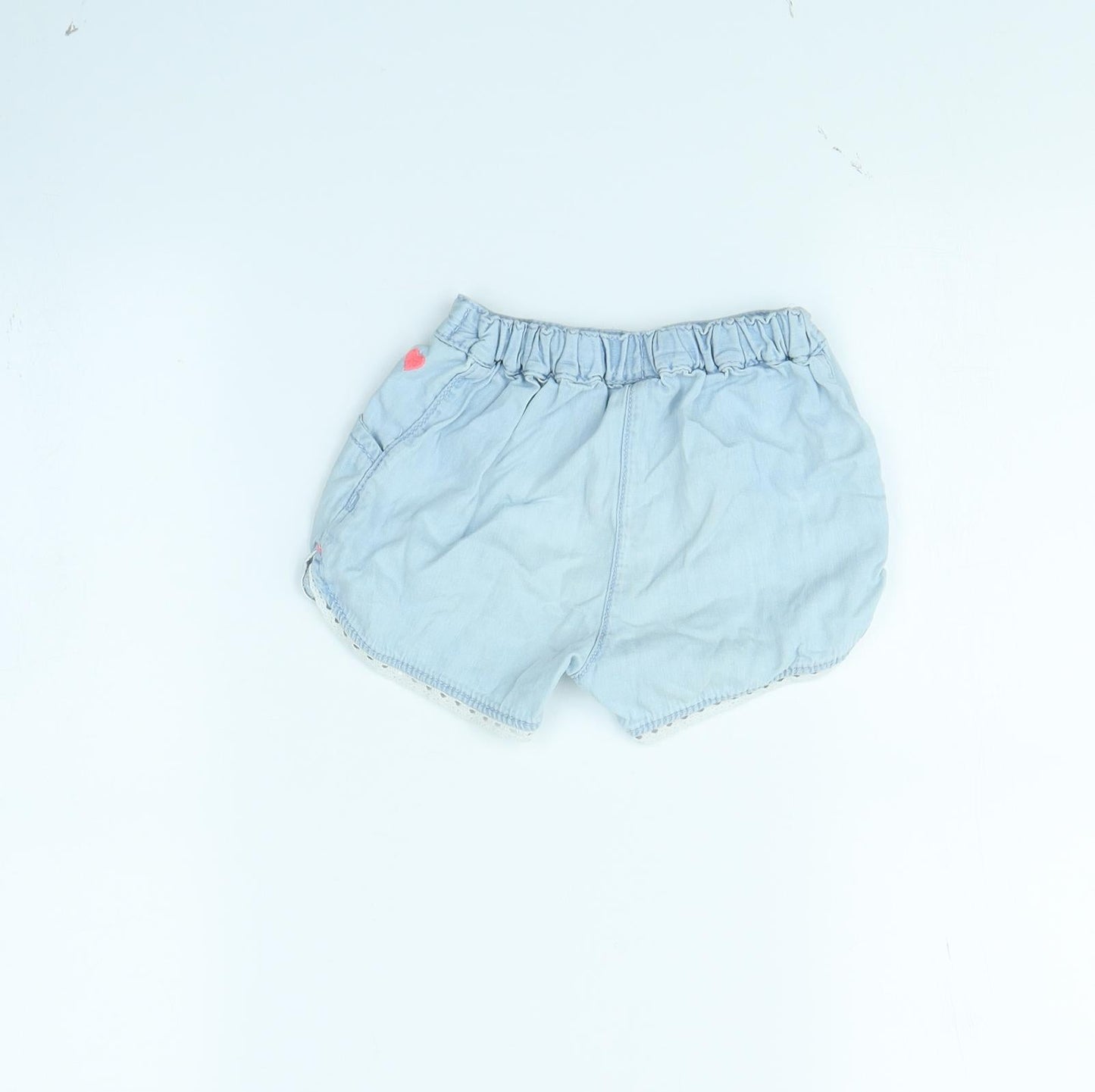 TU Girls Blue   Cut-Off Shorts Size 2 Years