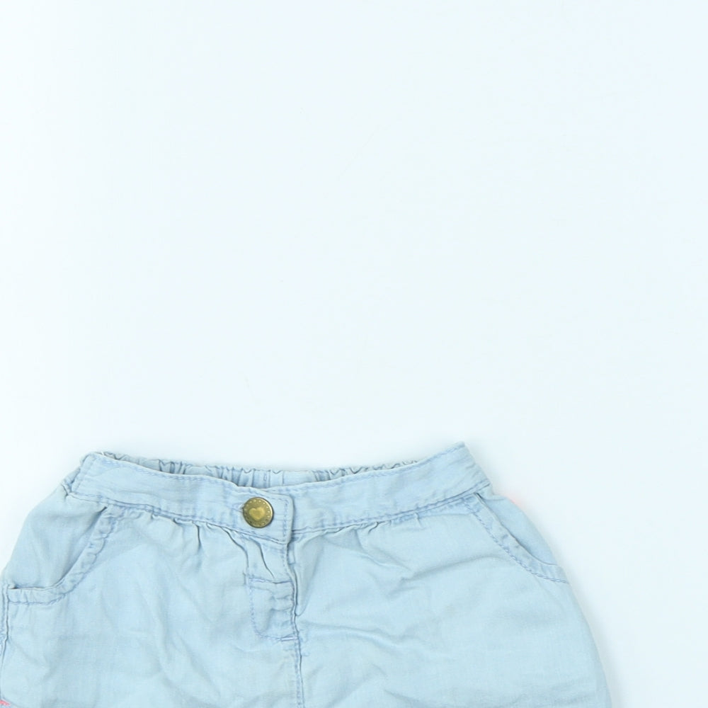 TU Girls Blue   Cut-Off Shorts Size 2 Years