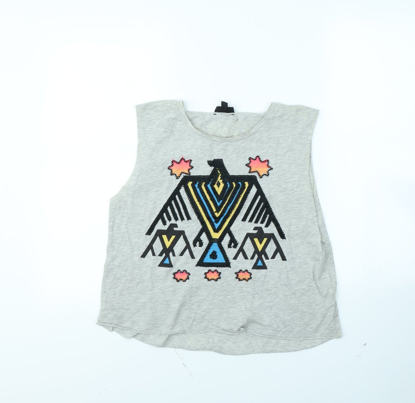 Topshop Womens Grey   Basic Tank Size 10