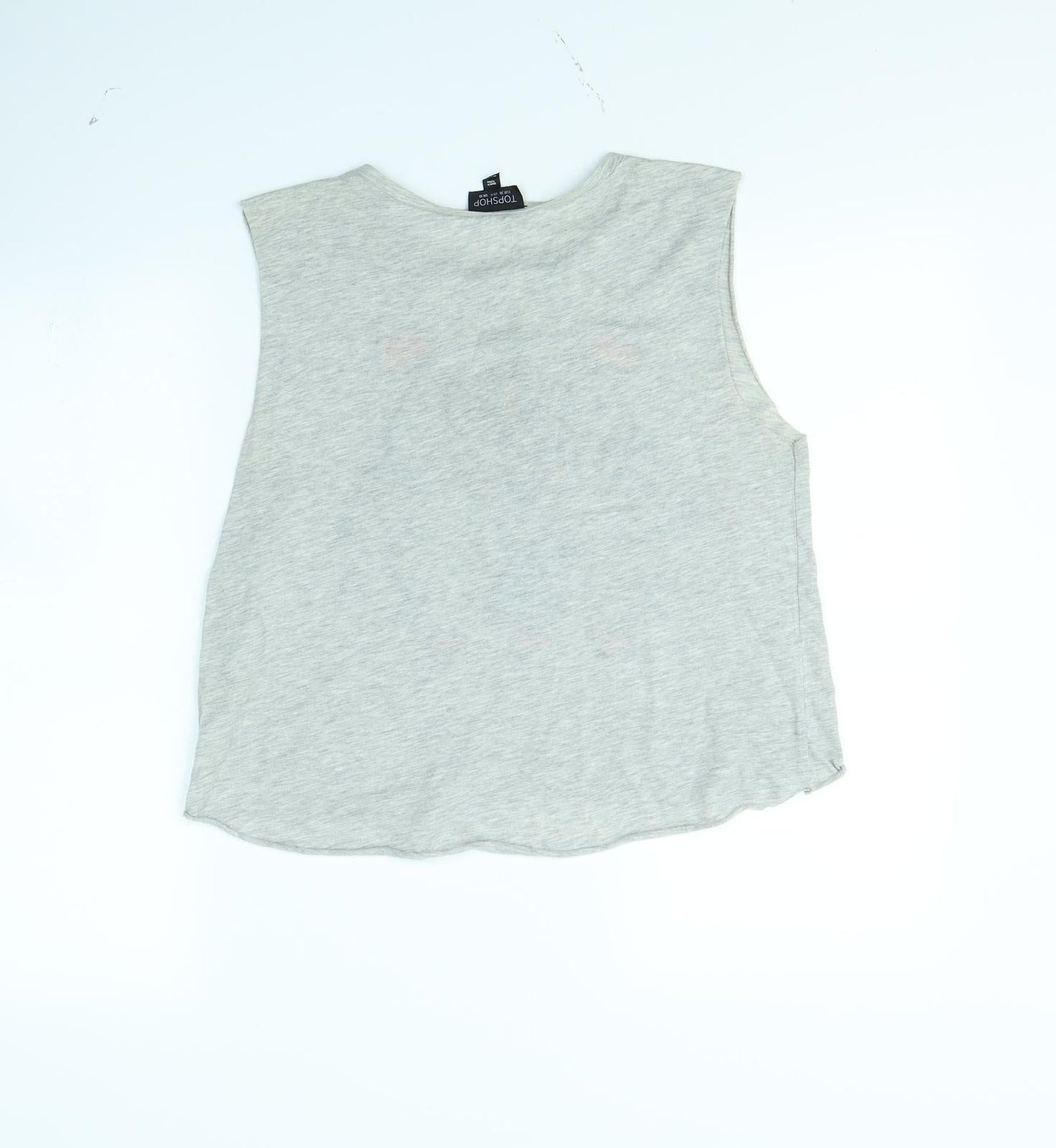 Topshop Womens Grey   Basic Tank Size 10