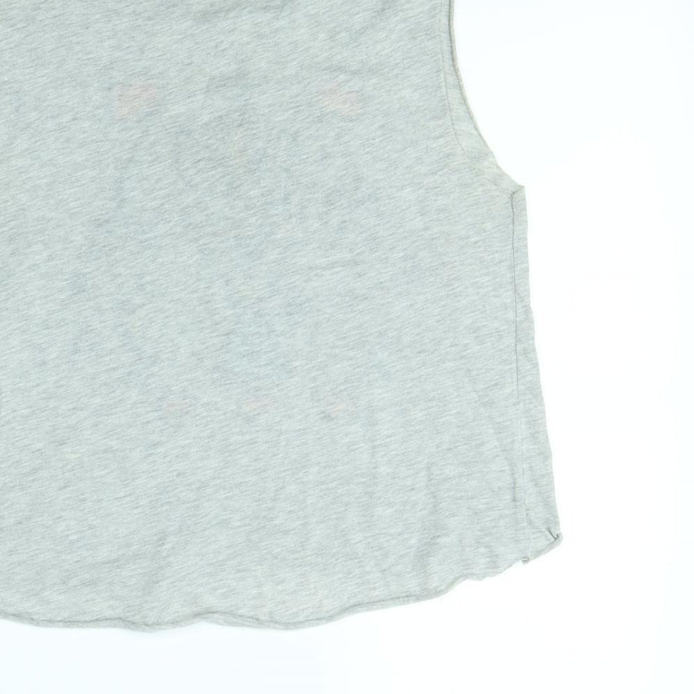 Topshop Womens Grey   Basic Tank Size 10