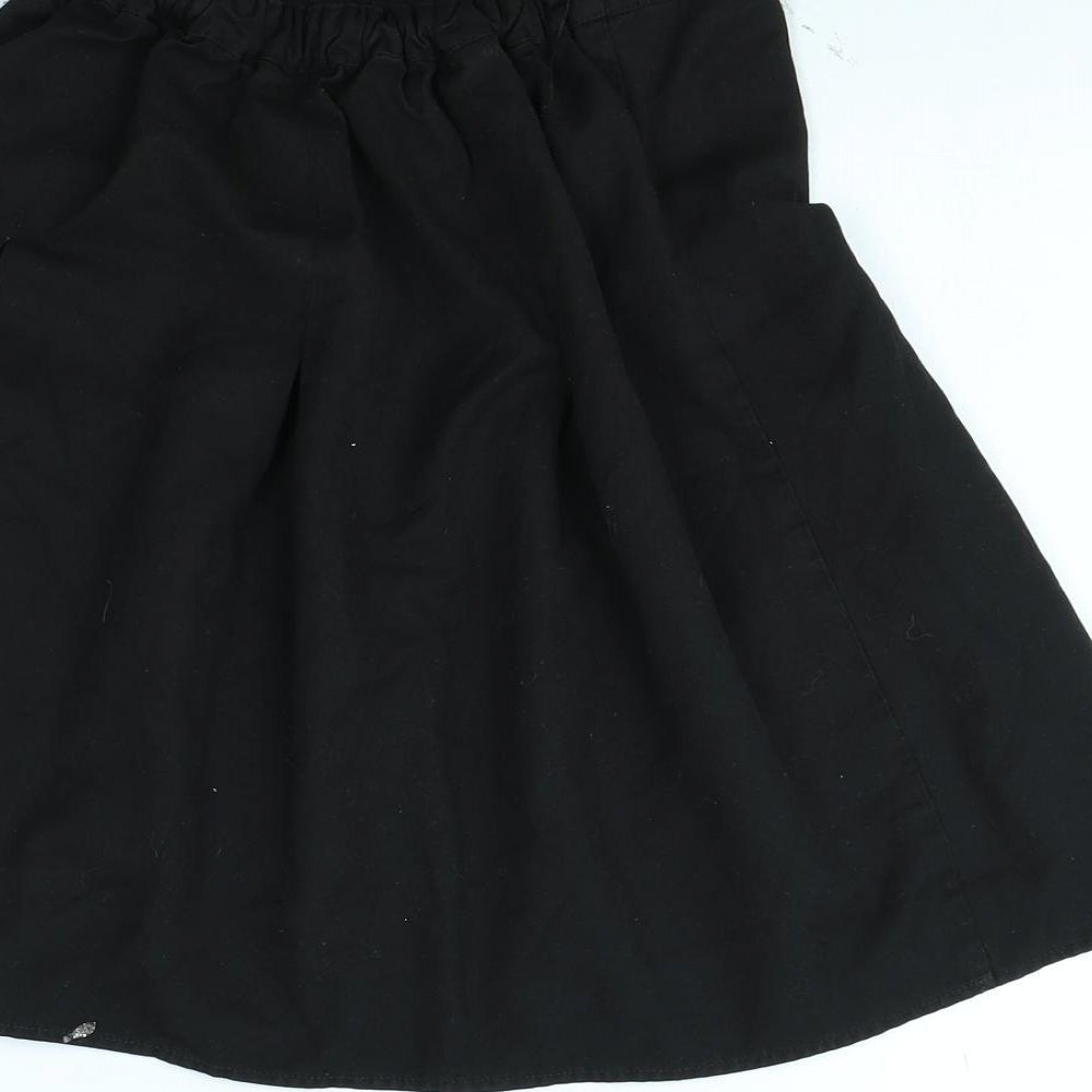 Preworn Girls Black   Flare Skirt Size 11 Years
