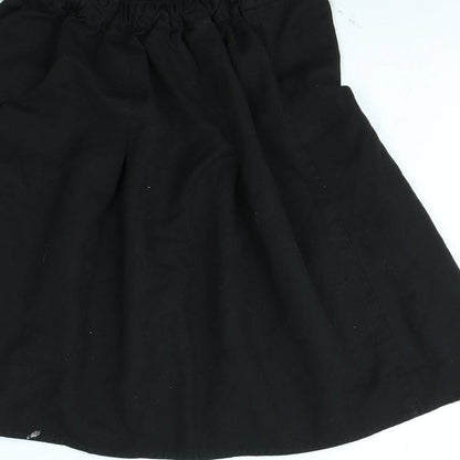 Preworn Girls Black   Flare Skirt Size 11 Years