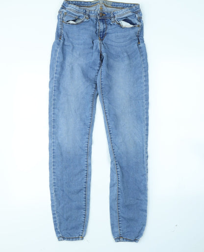 Denim & Co. Womens Blue   Straight Jeans Size 12 L29 in