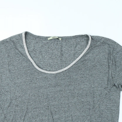 Womens UK Size L Oasis Grey Basic T-Shirt
