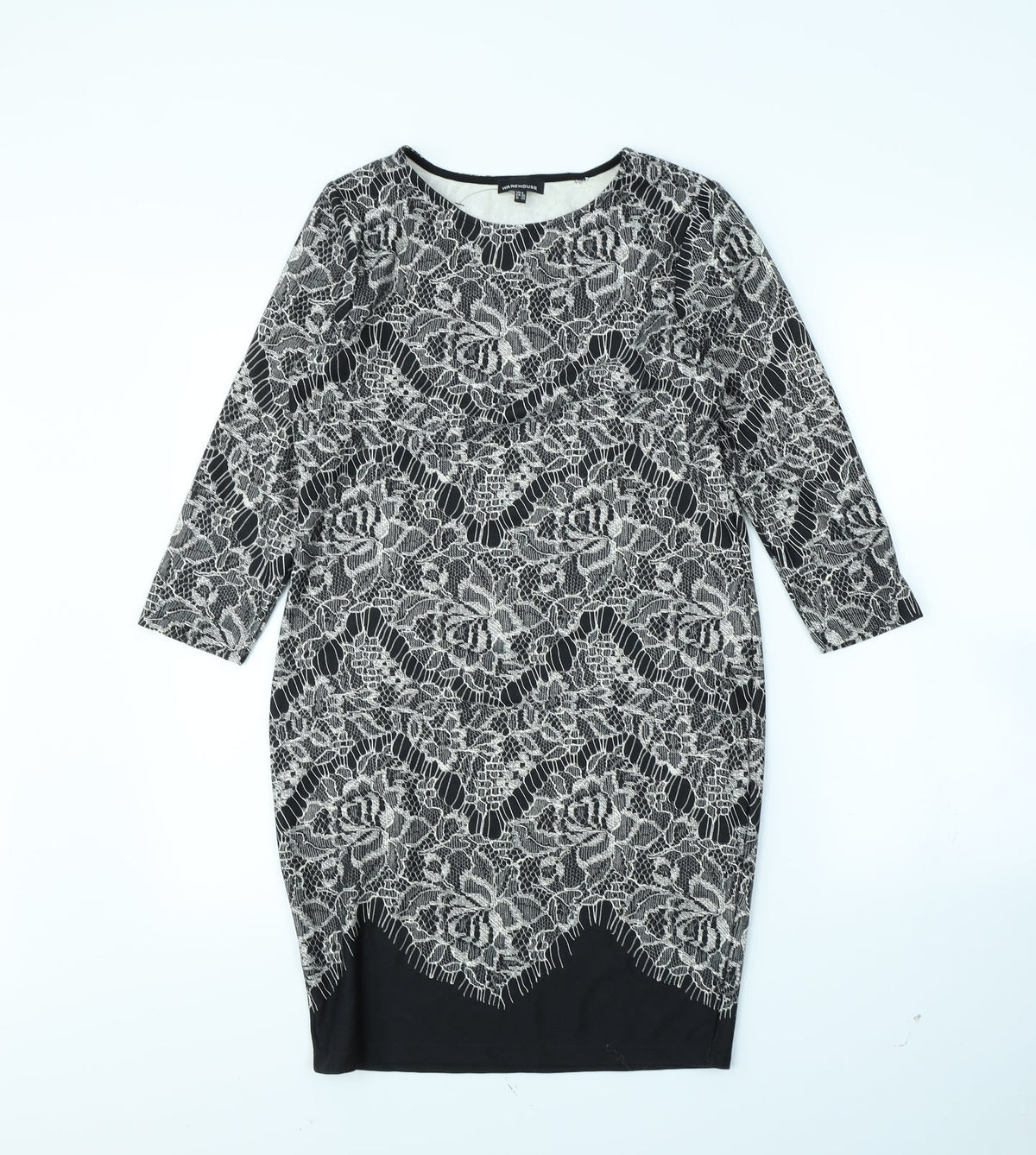 Warehouse Womens Black   Shift  Size 8