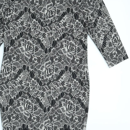 Warehouse Womens Black   Shift  Size 8