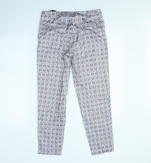 Womens UK Size 10 Topshop Regular Fit  Multicoloured Trousers