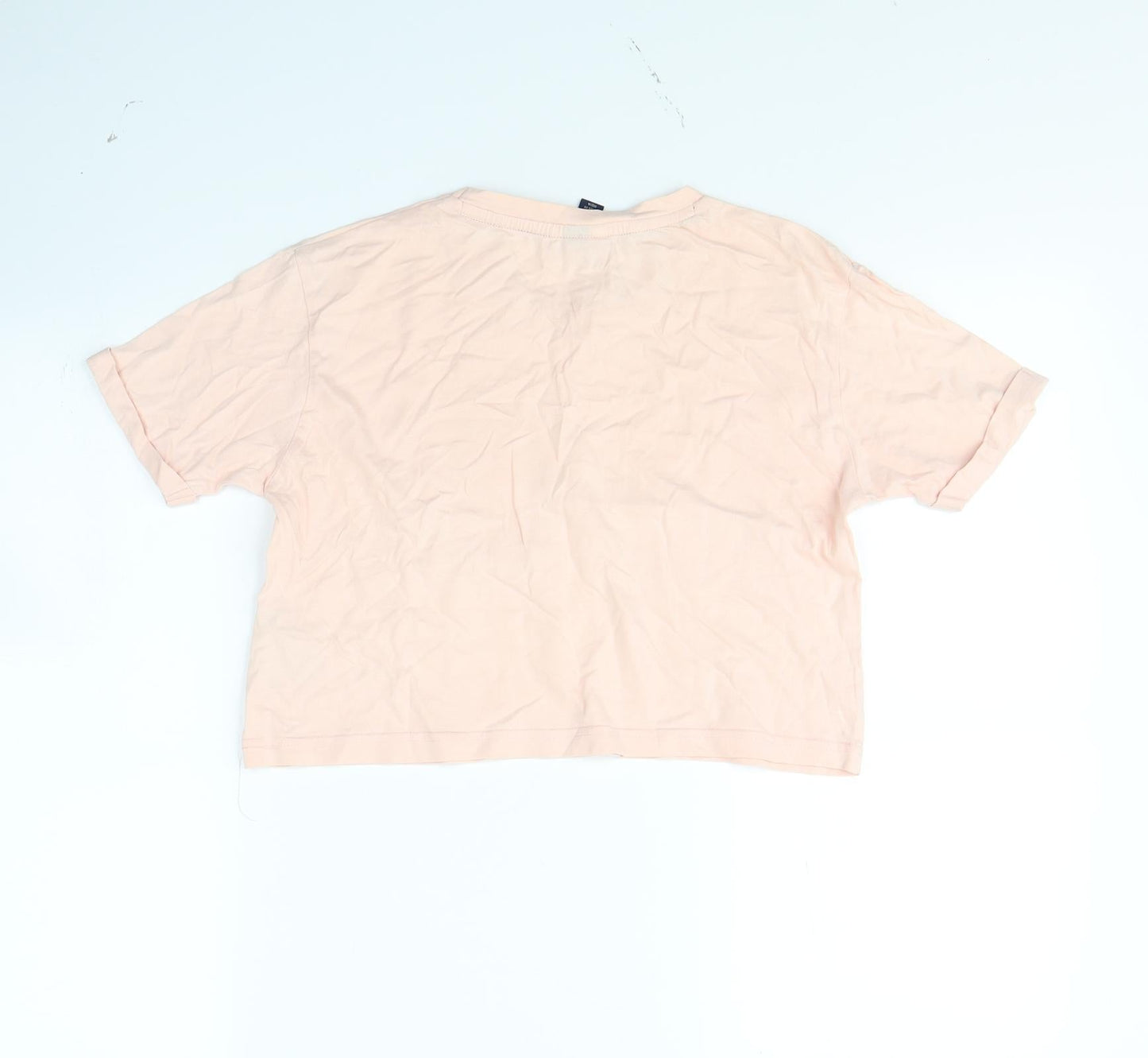 ellesse Womens Pink   Cropped T-Shirt Size 4