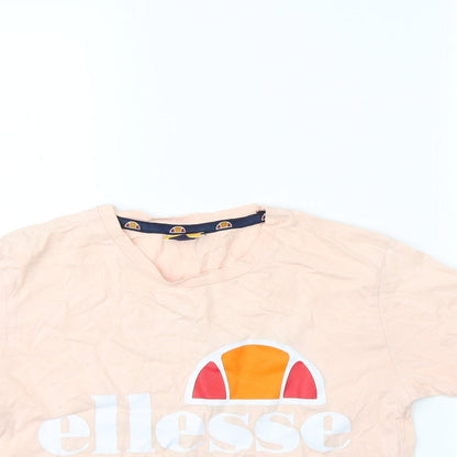 ellesse Womens Pink   Cropped T-Shirt Size 4