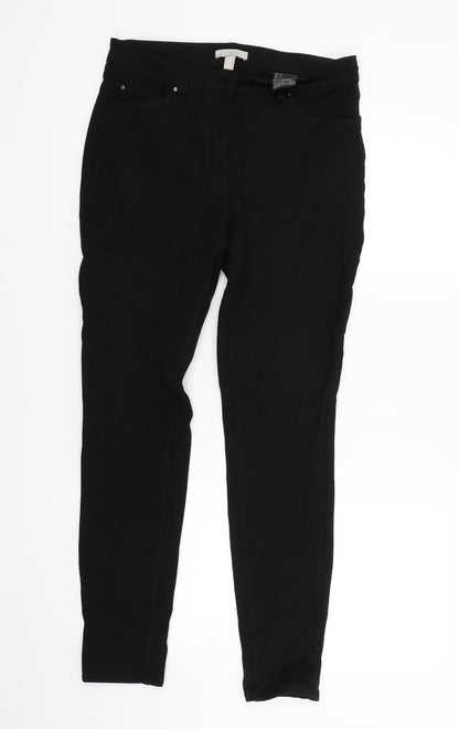 Womens UK Size 10 H&M Regular Fit  Black Trousers