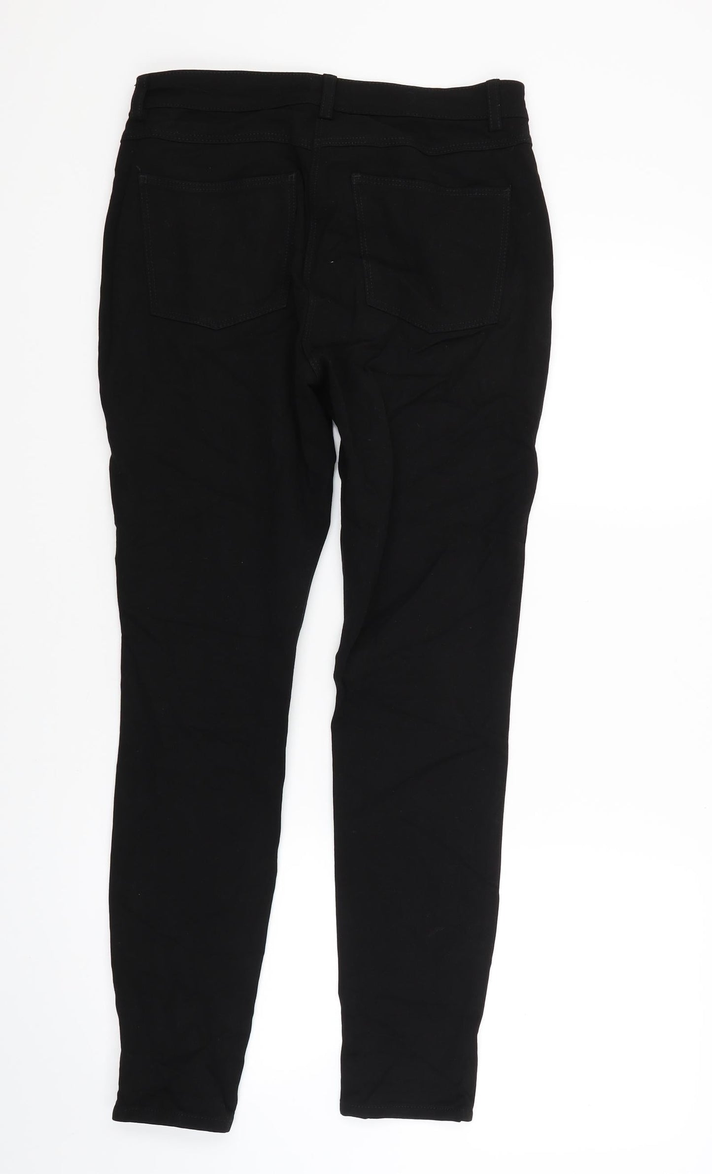 Womens UK Size 10 H&M Regular Fit  Black Trousers