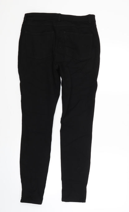 Womens UK Size 10 H&M Regular Fit  Black Trousers