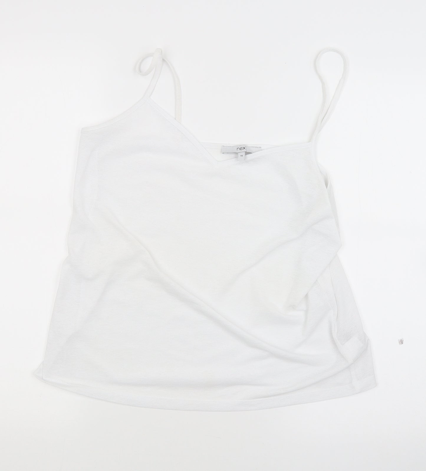 Womens UK Size 14 NEXT White Basic Tank