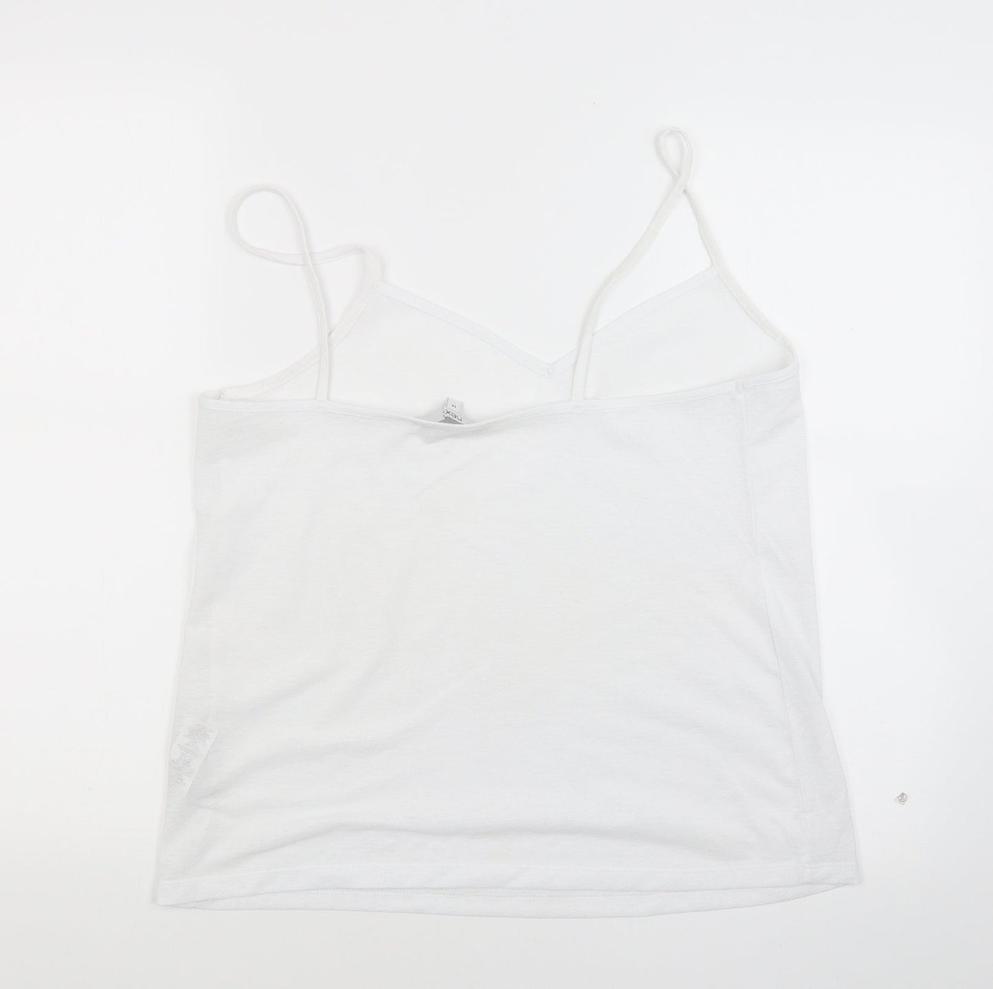 Womens UK Size 14 NEXT White Basic Tank