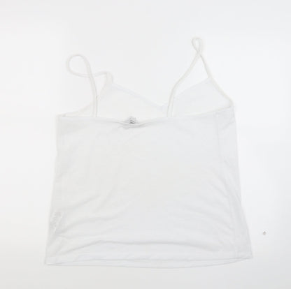 Womens UK Size 14 NEXT White Basic Tank