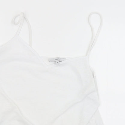 Womens UK Size 14 NEXT White Basic Tank