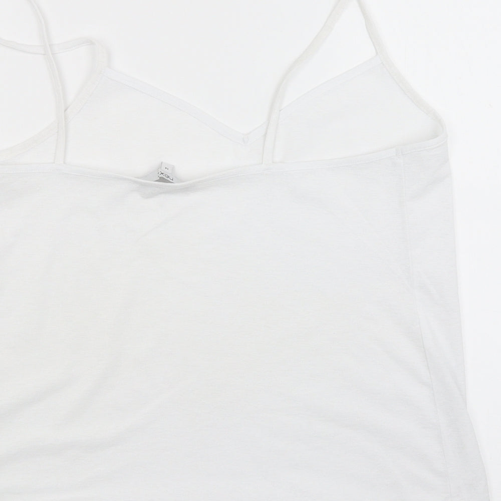 Womens UK Size 14 NEXT White Basic Tank