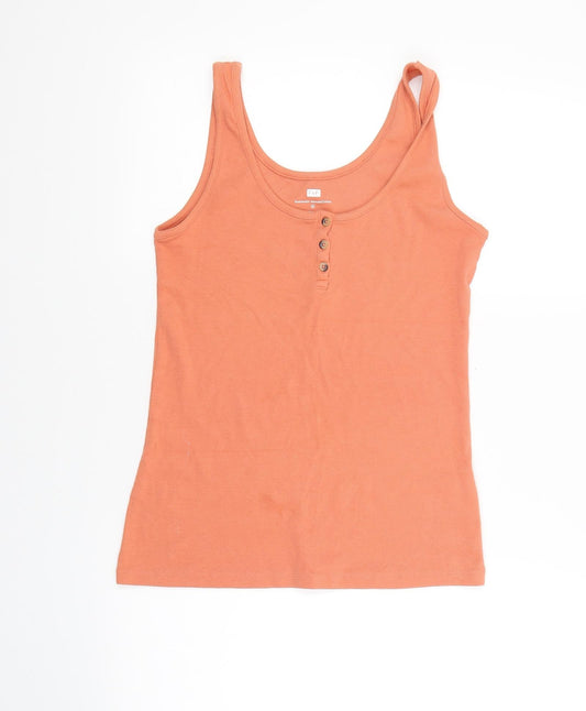 F&F Womens Orange   Basic Tank Size 14