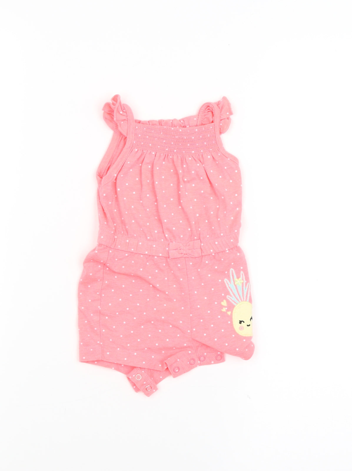 made with love Baby Pink Spotted  Babygrow One-Piece Size 0-3 Months