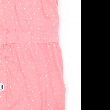 made with love Baby Pink Spotted  Babygrow One-Piece Size 0-3 Months