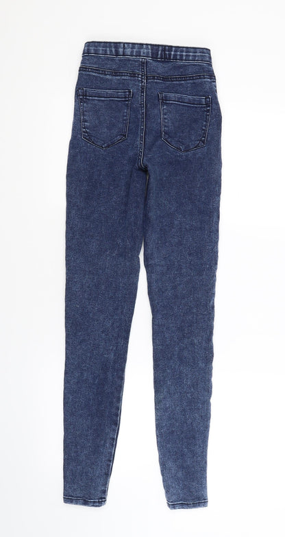 Womens UK Size 6 Denim Regular Fit Skinny Blue Jeans